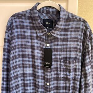 Rails Lennox Lightweight Soft Flannel LS Mens  Shirt XXL